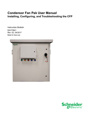 Image of Condenser Fan Pak User Manual