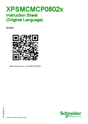 Image of XPSMCMCP0802. Modular Safety Controller, Instruction Sheet