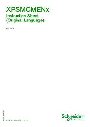 Imagen de XPSMCMEN. Expansion Modules, Instruction Sheet