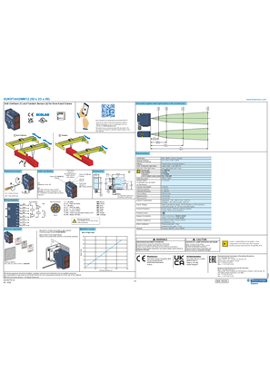 Image of XUK9TAH2MM12 Anti Collision and Tandem Sensor for Over-head Cranes, Instruction Sheet