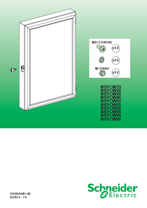 的映像 PanelSeT S3D CRN - NSYCW Control window with aluminum frame and acrylic window - Instruction sheet