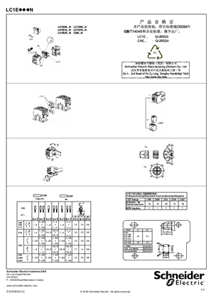 Image de EasyPact LC1E06-25 instruction sheet