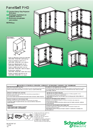 Obrázok PanelSeT PHD - Outdoor heavy duty enclosures - Instruction Sheet