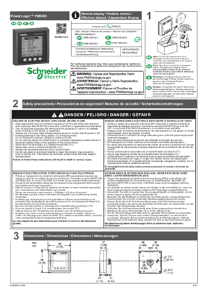 Image de PowerLogic™ PM5RD - Fiche d'instructions