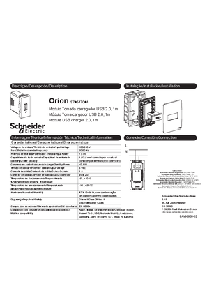 Imagen de Orion- Cargador USB-Manual de instrucciones (ES)