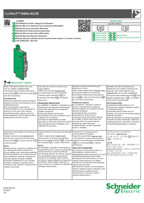 的映像 ComPacT NSXm - 接地泄漏断路器的 SDx 模块 - 说明页