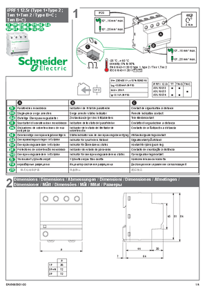 的映像 避雷器iPRF1 12.5r（Type 1 + Type 2 / Type B + C）-说明表
