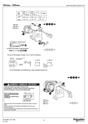 的映像 XB4,XB5 说明页