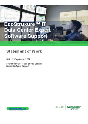 Görüntüsü EcoStruxure IT Data Center Expert Statement of Work