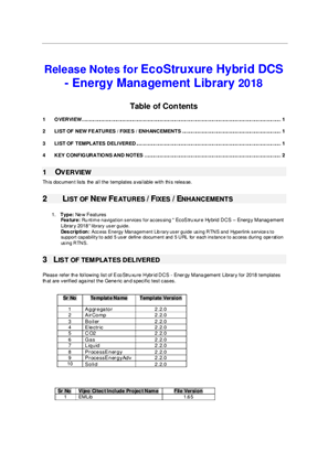 Image of EcoStruxure Hybrid DCS - Energy Management Library 2018