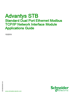 的映像 STBNIP2311 Standard Dual Port Ethernet Modbus - TCP/IP Network Interface Module, Applications Guide