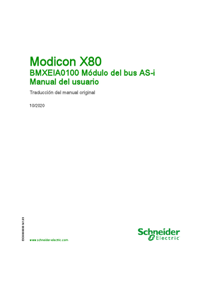 Imagen de Modicon X80 - BMXEIA0100 Módulo del bus AS-i, Manual de usuario