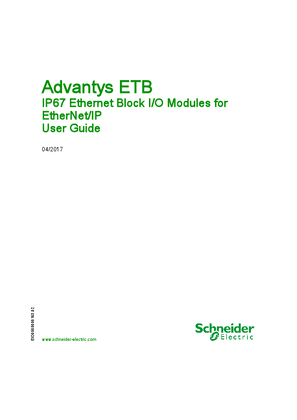 Image of Advantys ETB - IP67 Ethernet Block I/O Modules for Modbus TCP/IP, User Guide