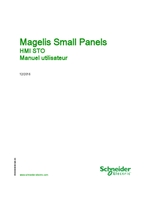 Image de Magelis Small Panels HMI STO, Manuel utilisateur