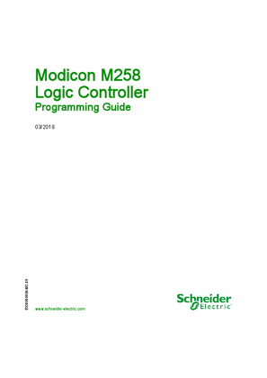 Image of Modicon M258 Logic Controller, Programming Guide