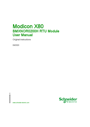 Imagen de Modicon X80 - BMXNOR0200H RTU Module, User Manual