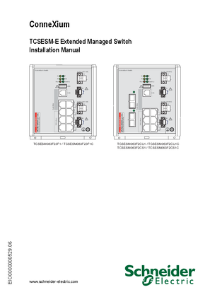 Bild von TCSESM-E Extended Managed Switch, Installation Guide