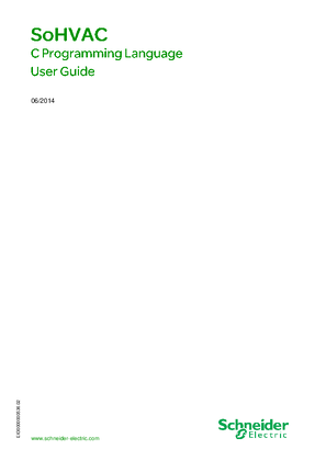 Image of SoHVAC - C Programming Language, User Guide