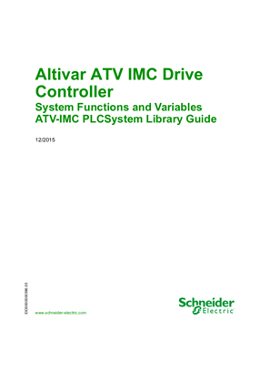 的映像 Altivar ATV IMC Drive Controller - System Functions and Variables, ATV-IMC PLCSystem Library Guide
