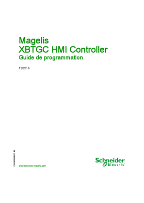 Image de Magelis XBTGC HMI Controller, Guide de programmation