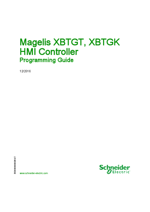 Image of Magelis XBTGT, XBTGK HMI Controller, Programming Guide