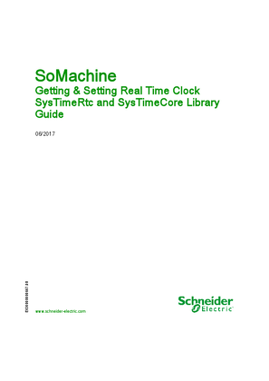 Image of SoMachine - Getting & Setting Real Time Clock, SysTimeRtc and SysTimeCore Library Guide