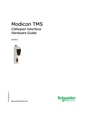 Image of Modicon TM5 - CANopen Interface, Hardware guide
