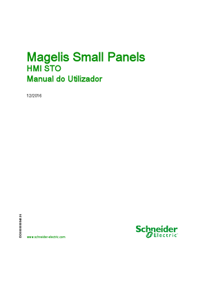Imagem de Magelis Small Panels - HMI STO, Manual do Utilizador