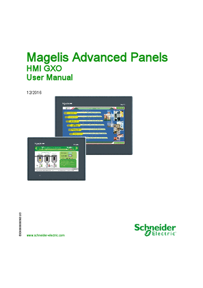 Image of Magelis Advanced Panels - HMI GXO, User Manual