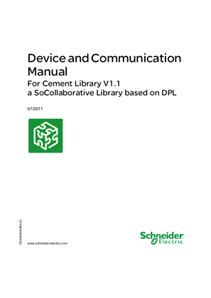 Image of Device and Communication Manual For Cement Library V1.1 - a SoCollaborative Library based on DPL