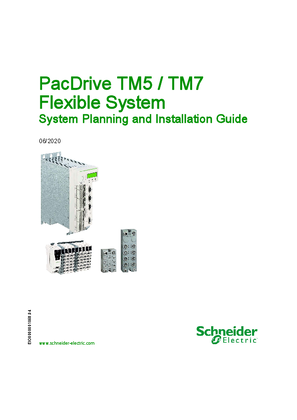 Image of PacDrive TM5/TM7 Flexible System, System Planning and Installation Guide