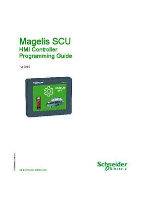 Image of Magelis SCU - HMI Controller, Programming guide