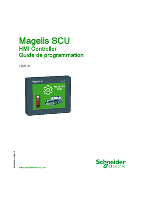 Image de Magelis SCU - HMI Controller, Guide de programmation