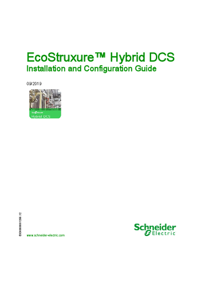 Billede af EcoStruxure ™ Hybrid DCS, Installation and Configuration Guide