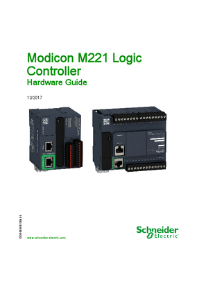 Image of Modicon M221 Logic Controller, Hardware Guide - SoMachine Basic