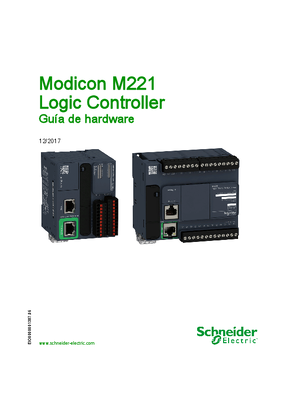 Imagen de Modicon M221 Logic Controller, Guía de hardware - SoMachine Basic