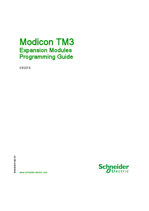 Obrázek Modicon TM3 - Expansion Modules, Programming Guide - SoMachine