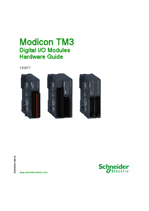 的映像 Modicon TM3 - Digital I/O Modules, Hardware Guide - SoMachine