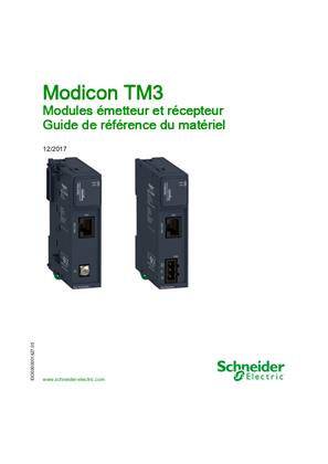 Image de Modicon TM3 - Modules émetteur et récepteur, Guide de référence du matériel - SoMachine