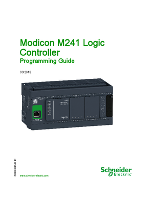 Imagem de Modicon M241 - Controlador Lógico | Guia de Programação