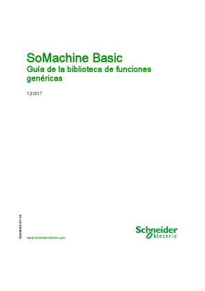 Imagen de SoMachine Basic, Guía de la biblioteca de funciones genéricas - SoMachine Basic