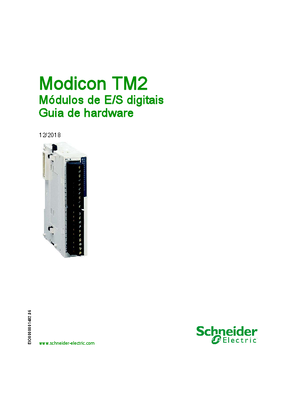 Imagem de Modicon TM2 - Módulos de E/S digitais, Guia de hardware