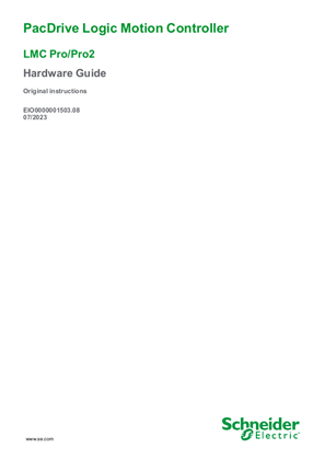 Image of PacDrive Logic Motion Controller - LMC Pro/Pro2, Hardware Guide