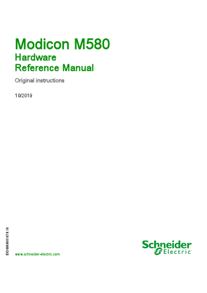 Imagem de Modicon M580 - Hardware - Reference Manual - User Guide