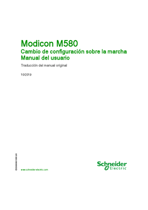 Imagen de Modicon M580 - Cambio de configuración sobre la marcha, Manual del usuario
