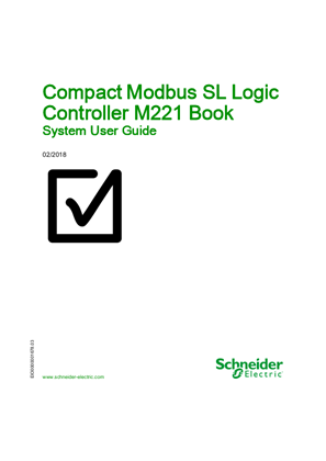 Image of Compact Modbus SL Logic Controller M221 Book, System User Guide