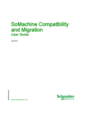Immagine di SoMachine Compatibility and Migration, User Guide