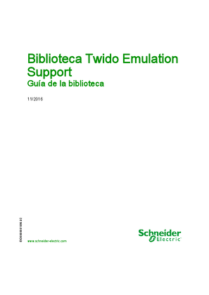Image de Biblioteca Twido Emulation Support, Guía de la biblioteca