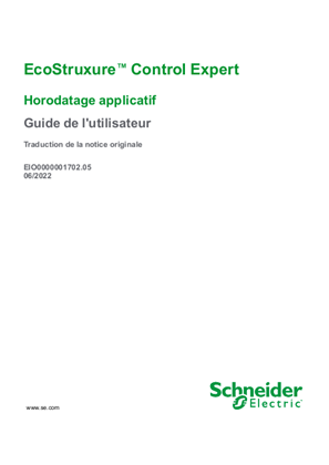 Image de EcoStruxure™ Control Expert - Horodatage applicatif, Guide utilisateur