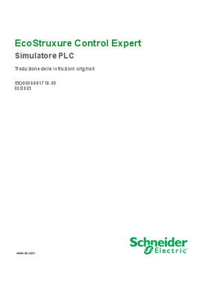 Immagine di EcoStruxure™ Control Expert - Simulatore PLC, User Guide
